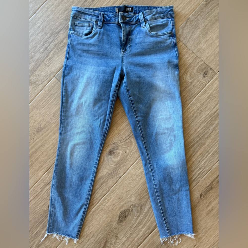 Kut From The Kloth Connie High Rise Slim Fit Skinny Crop Jeans  size 6